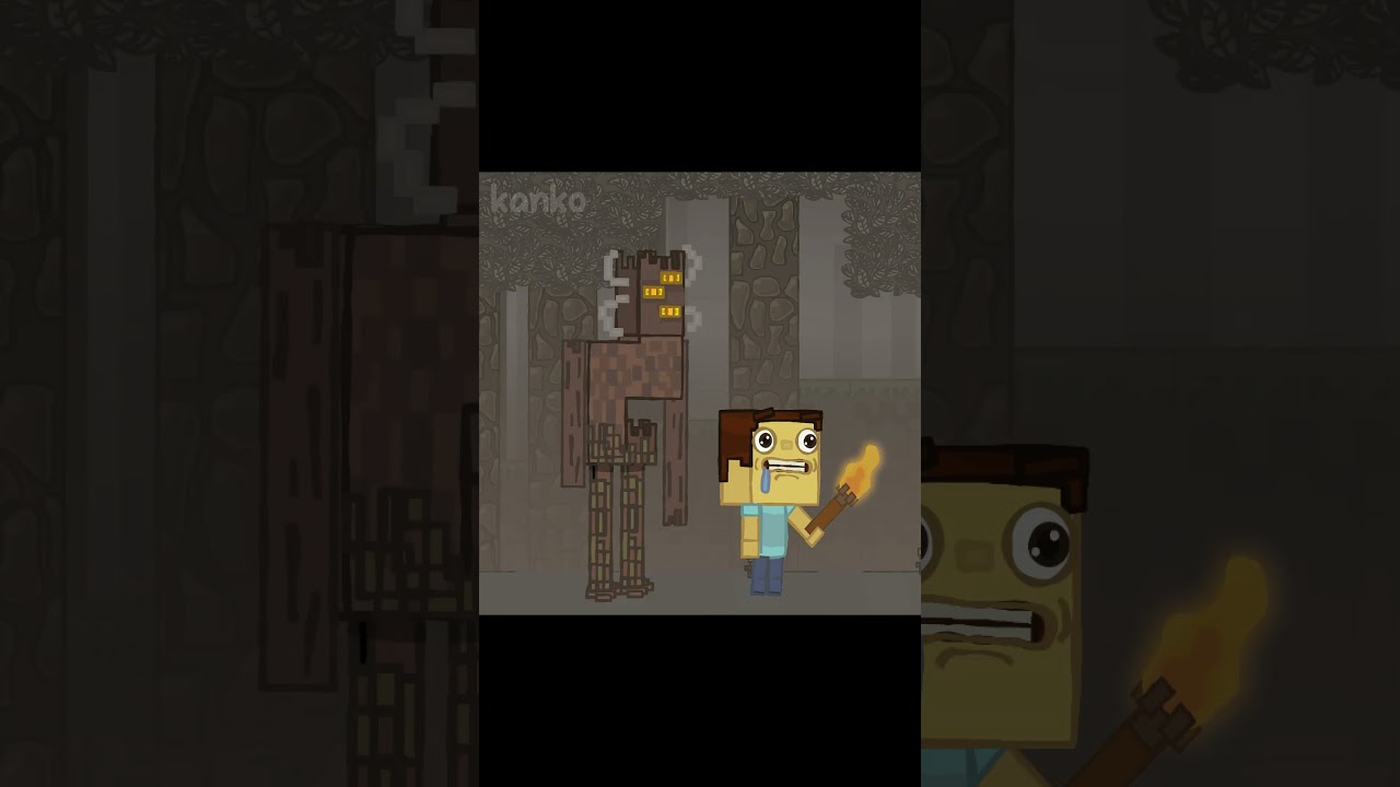 CREAKING IN ANGRY | MINECRAFT Movie ANIMATION | KANKO ANIMATION!