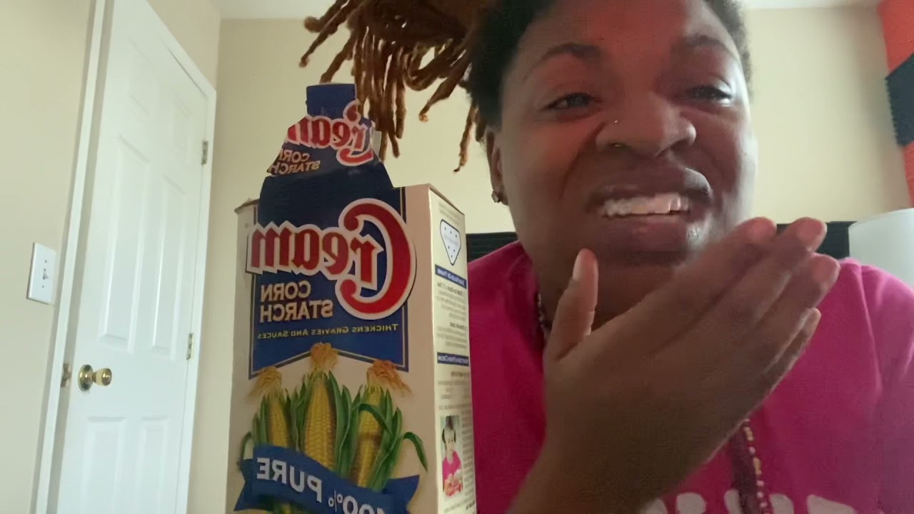 Cream starch cornstarch #cornstarch #cornstarchpowder #asmr