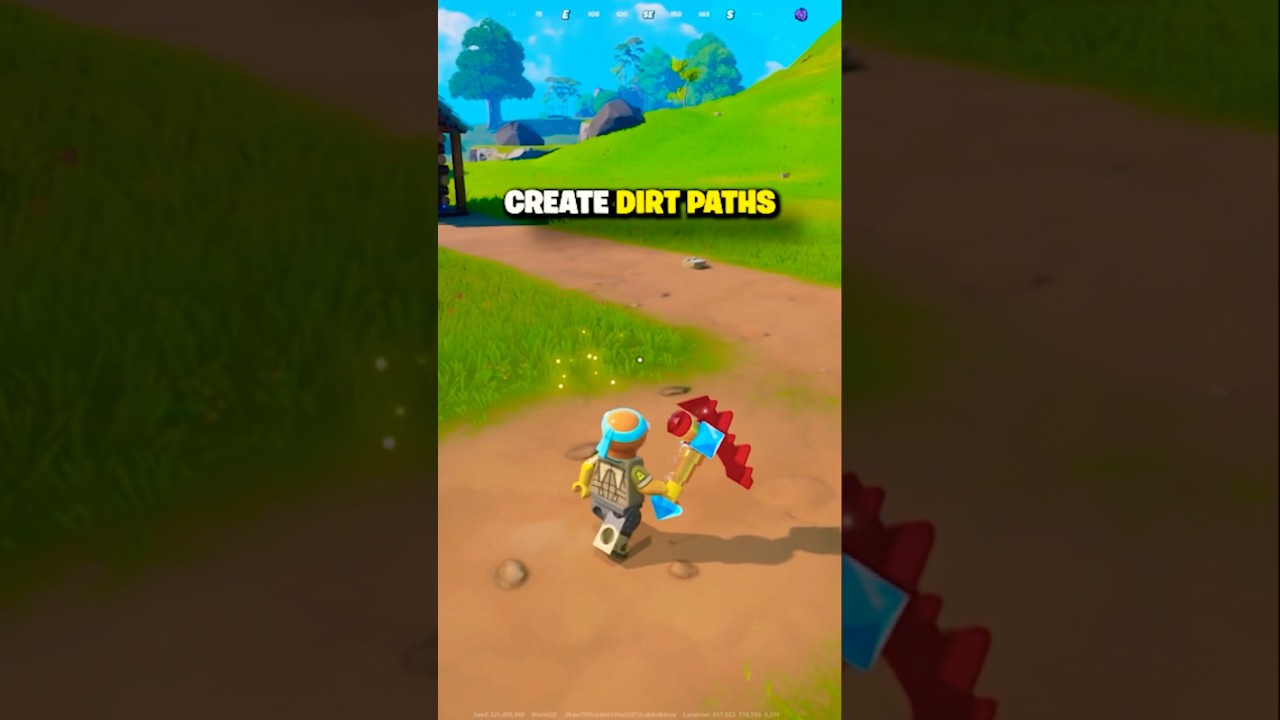 Create Dirt Paths with THIS Trick in LEGO Fortnite Odyssey!