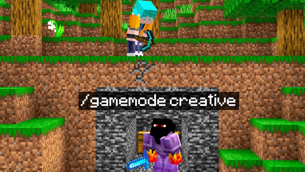 CREATIVE Speedrunner VS Hunter in Minecraft