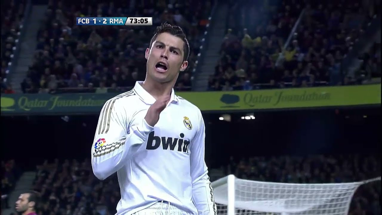 Cristiano Ronaldo Goal vs Barcelona 2012 SatFeed (4K 60 FPS + Topaz)