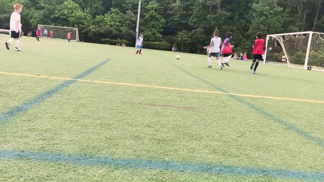 Cristiano Ronaldo is his Idol!  7year old playing some defense against U10 kids