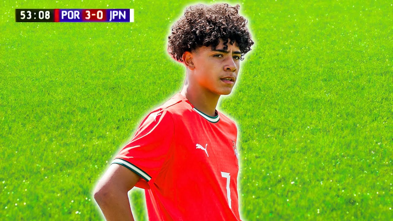 Cristiano Ronaldo Jr Debut For Portugal U15 vs Japan U15