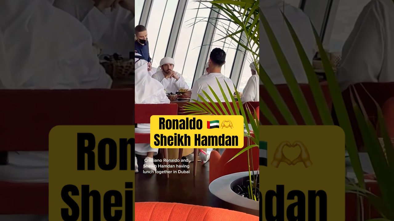 Cristiano Ronaldo with Sheikh Hamdan In Dubai🫶🥰🇦🇪 #travel #ronaldo #sheikhhamdan #shorts #dubai