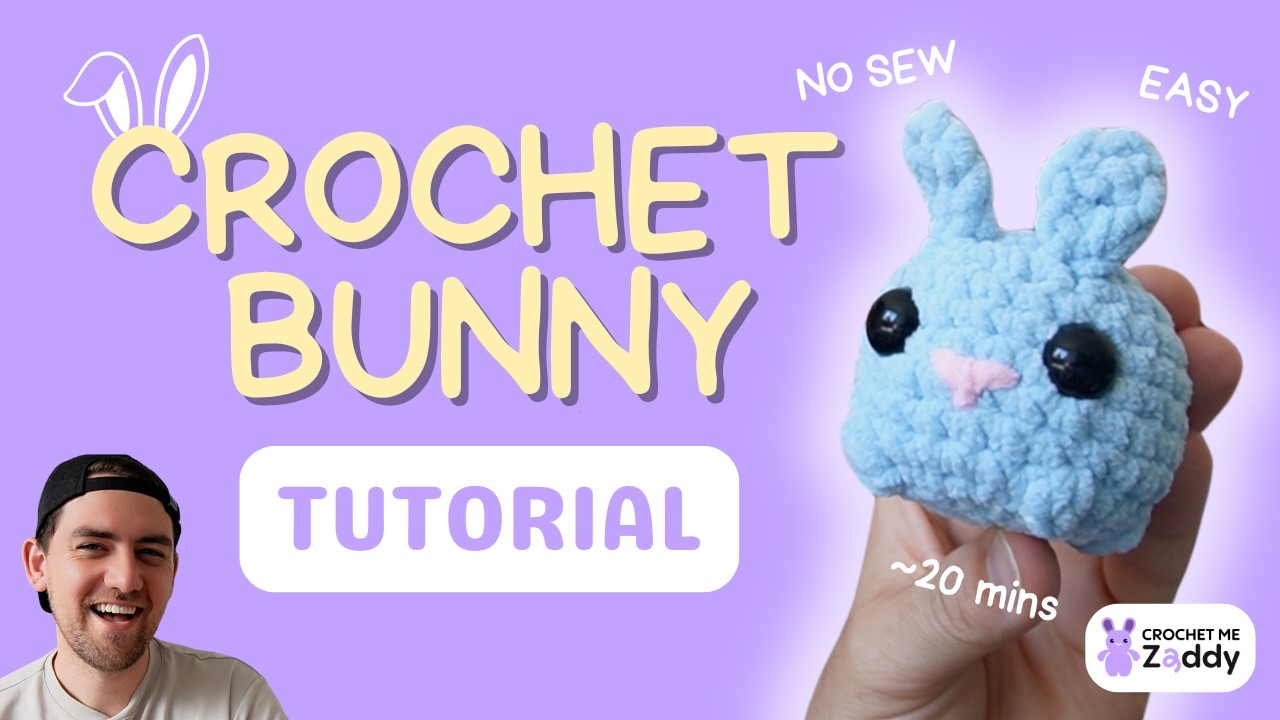 Crochet bunny tutorial - quick, easy and beginner friendly ✨ Itty Bitty Bunny no sew market pattern
