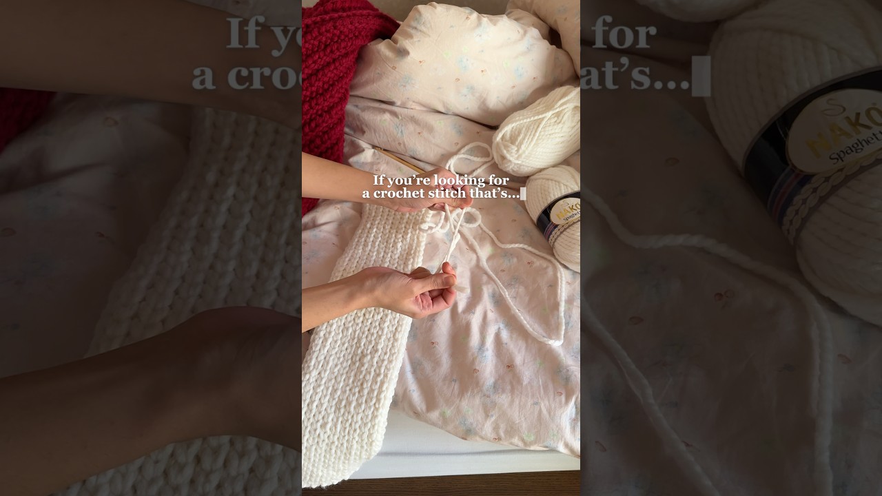 #crochet stitch that’s warm, stretchy, and not see-through! what do you think? #craft