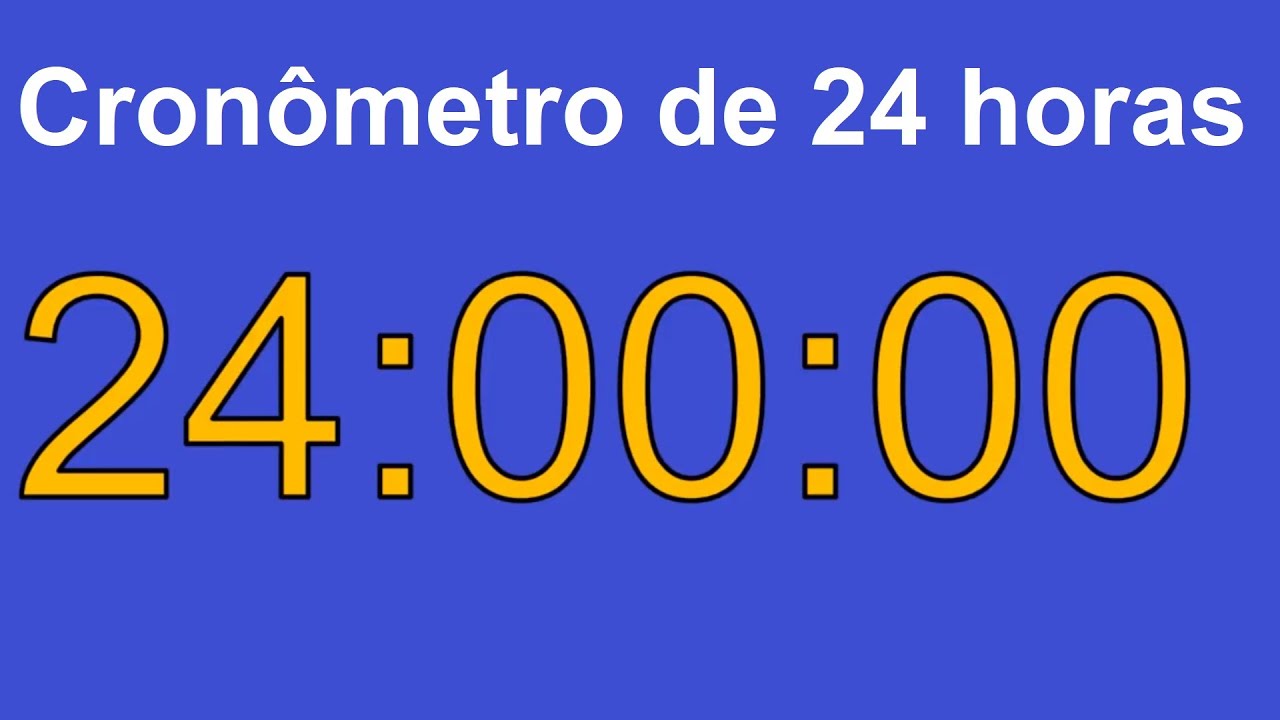 Cronômetro de 24 horas Cronômetro de 24 horas Contagem regressiva de 24 horas Cronômetro de Timer