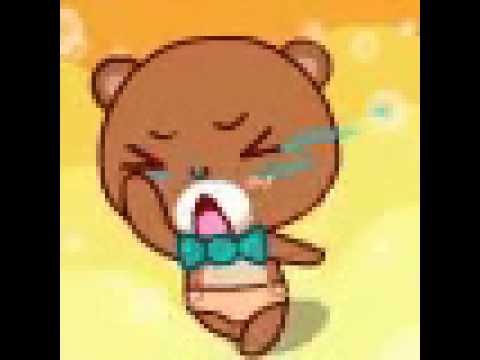 Crying bear in bikini