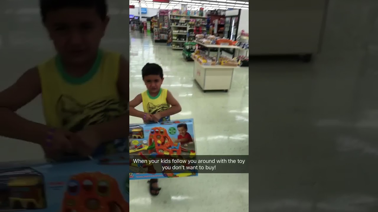 Crying for toys in store