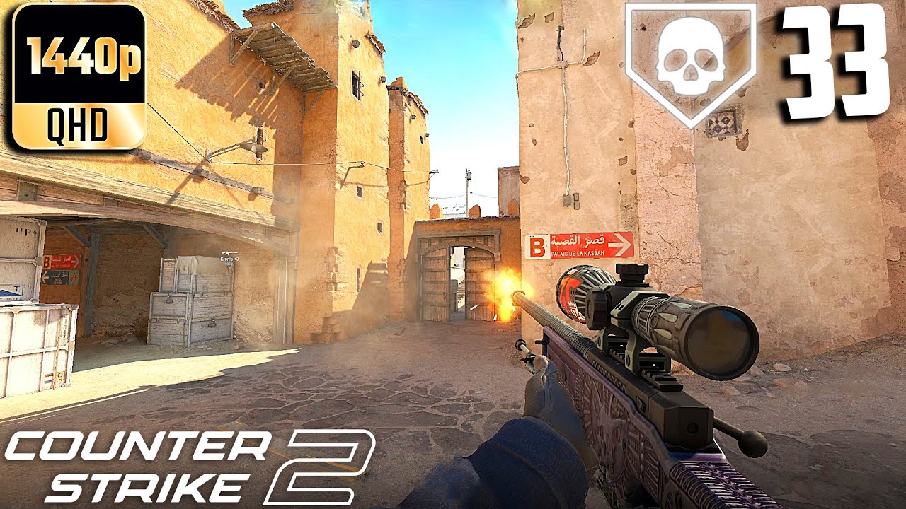 CS2- 33 Kills On Dust 2 Competitive Full Gameplay #9! (No Commentary)