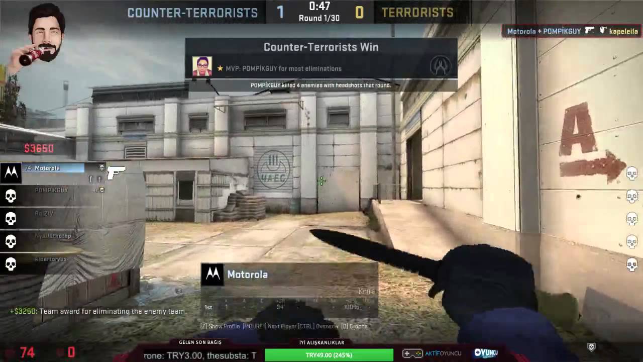 CSGO: KOMTANLA 3 ROUND NOVA - POMPİKGUY