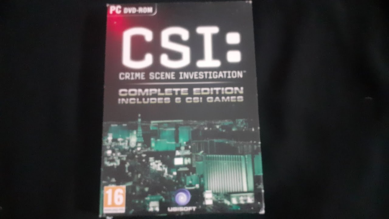 CSI : Crime Scene Investigation complete edition pc unboxing