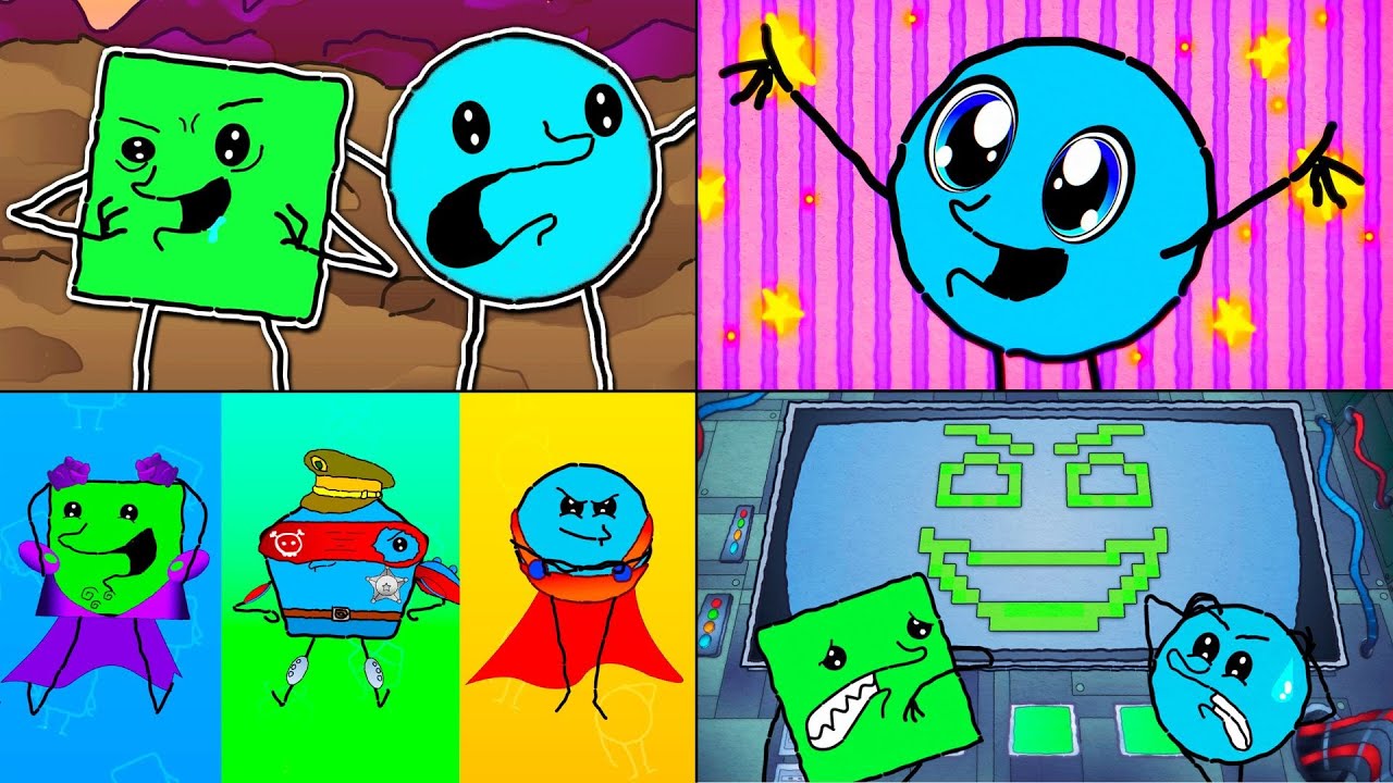 Cuadradito y Circulito - Temporada 1 (Todos Los Episodios Animados)
