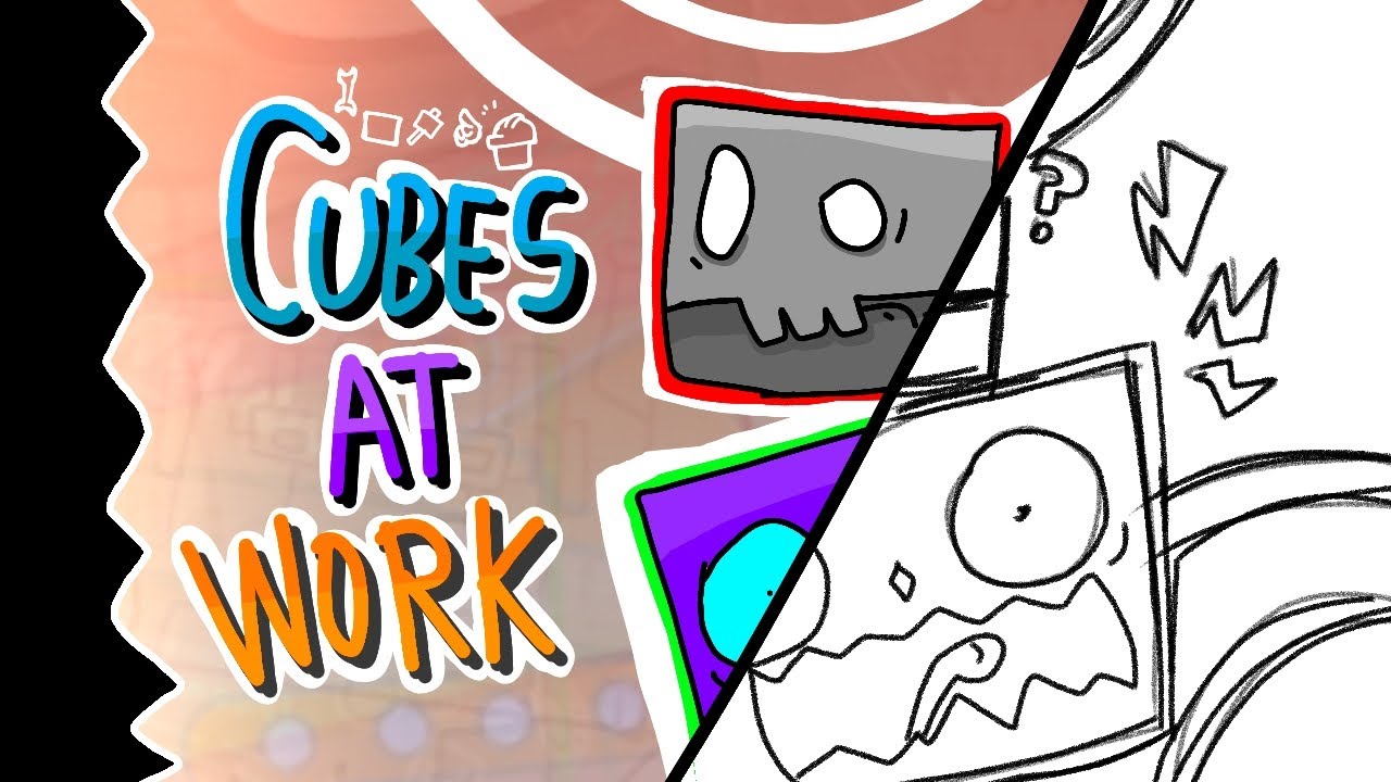 CUBES AT WORK | Animation and STORYBOARD COMPARASION