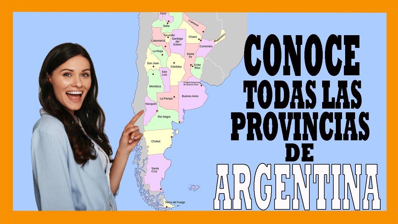 ✅✅✅¿Cuáles son las PROVINCIAS DE ARGENTINA? - EL mapa POLÍTICO de ARGENTINA