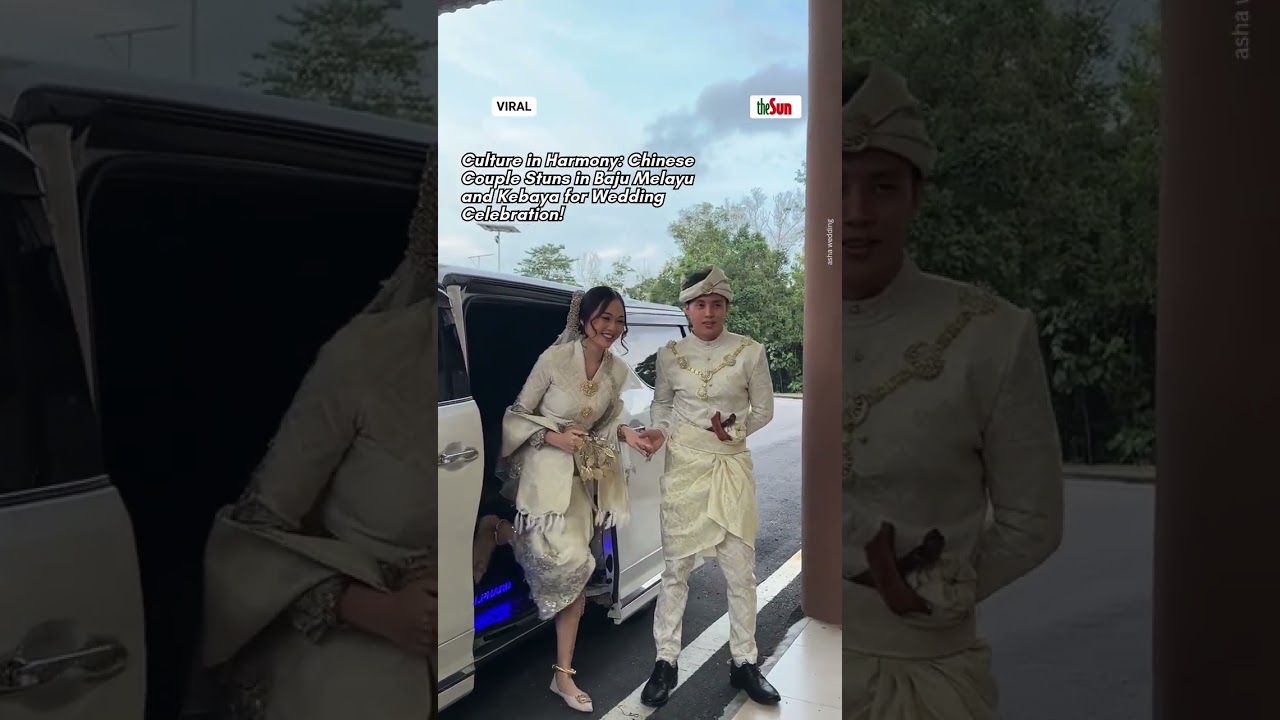 Culture in Harmony: Chinese Couple Stuns in Baju Melayu and Kebaya for Wedding Celebration!