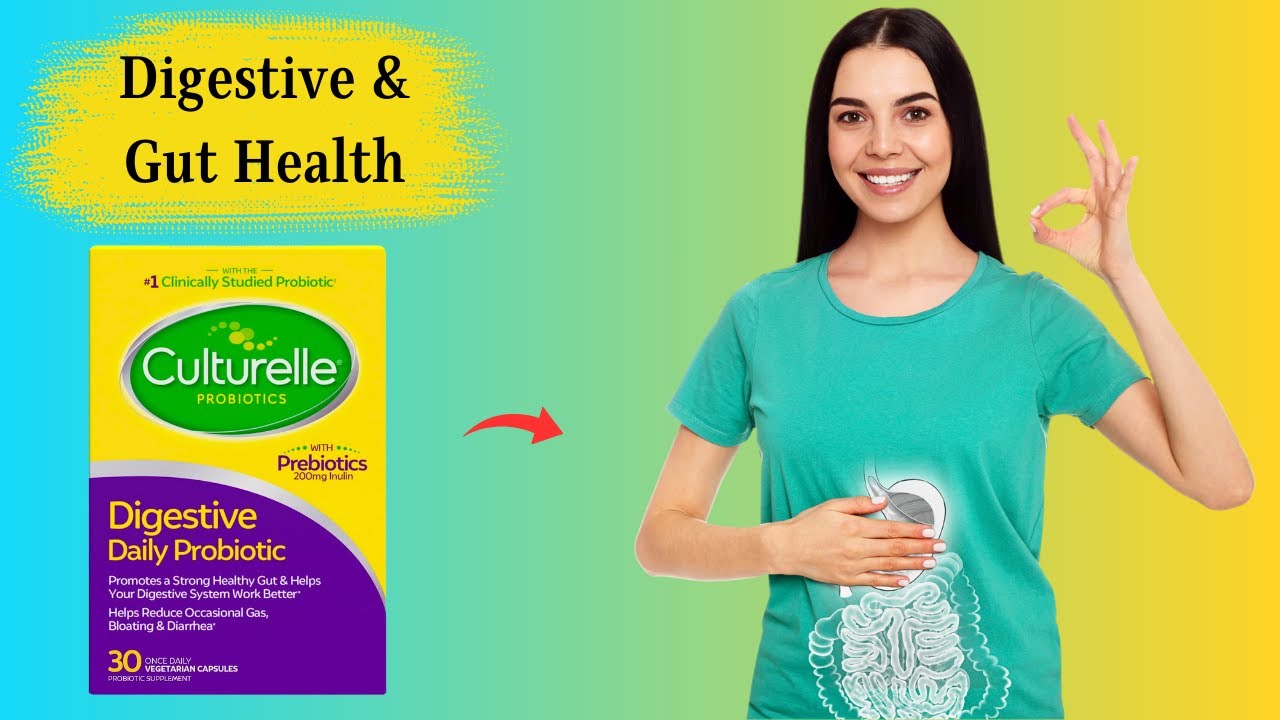 Culturelle Daily Probiotic Capsules For Men & Women - Digestive & Gut Health