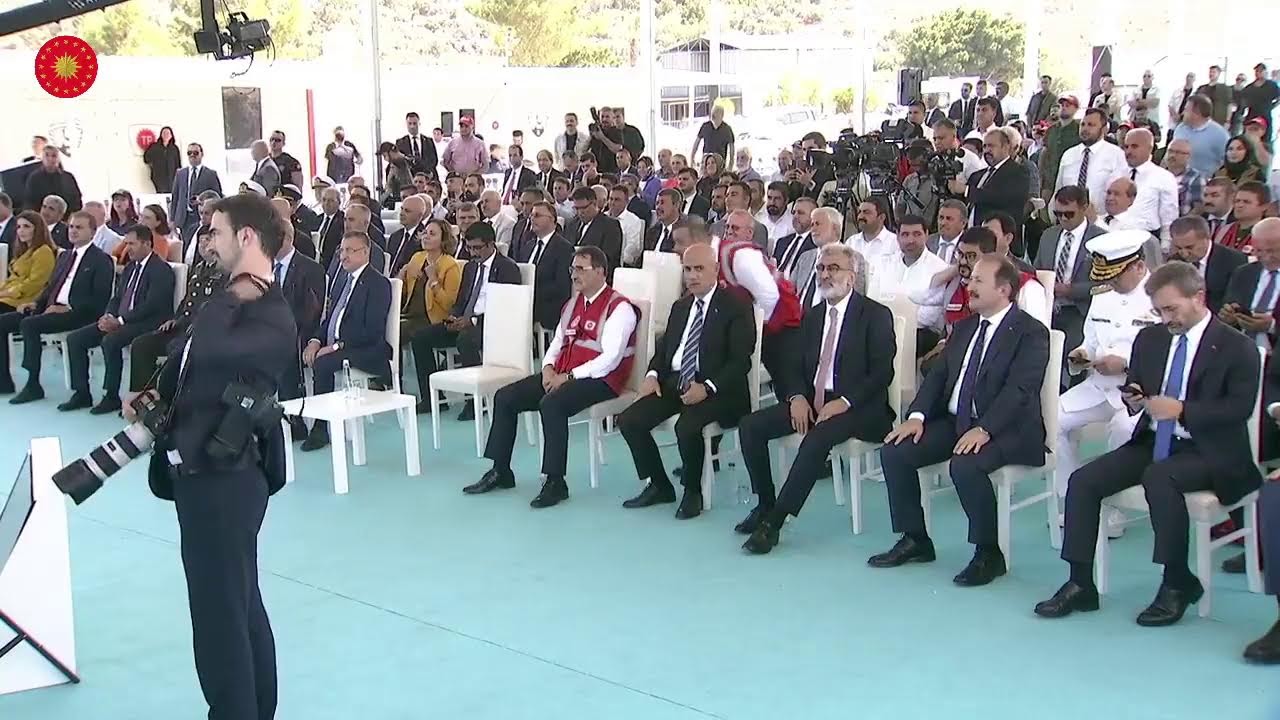 Cumhurbaşkanı Erdoğan, Abdülhamid Han Sondaj Gemisi uğurlama töreninde konuşuyor
