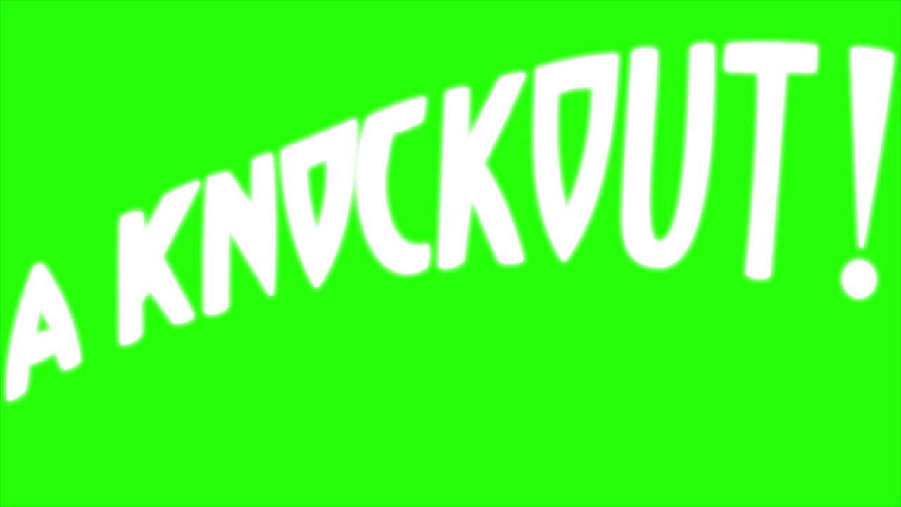 Cuphead - Knockout Green Screen Effect