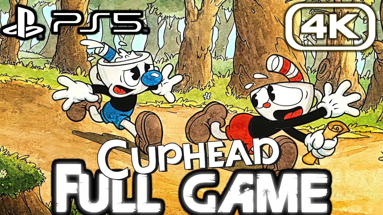 CUPHEAD PS5 Gameplay Walkthrough FULL GAME (4K 60FPS) No Commentary + DLC
