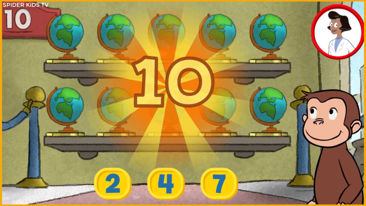 Curious George Museum of Tens (Part 2) ⭐️Curious George Games⭐️PBS Kids