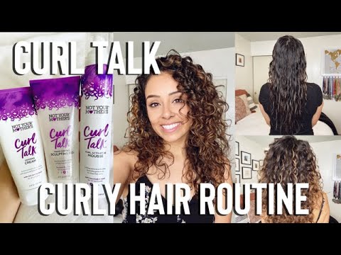 CURL TALK Curly Hair Routine | 2b-3a waves/curls