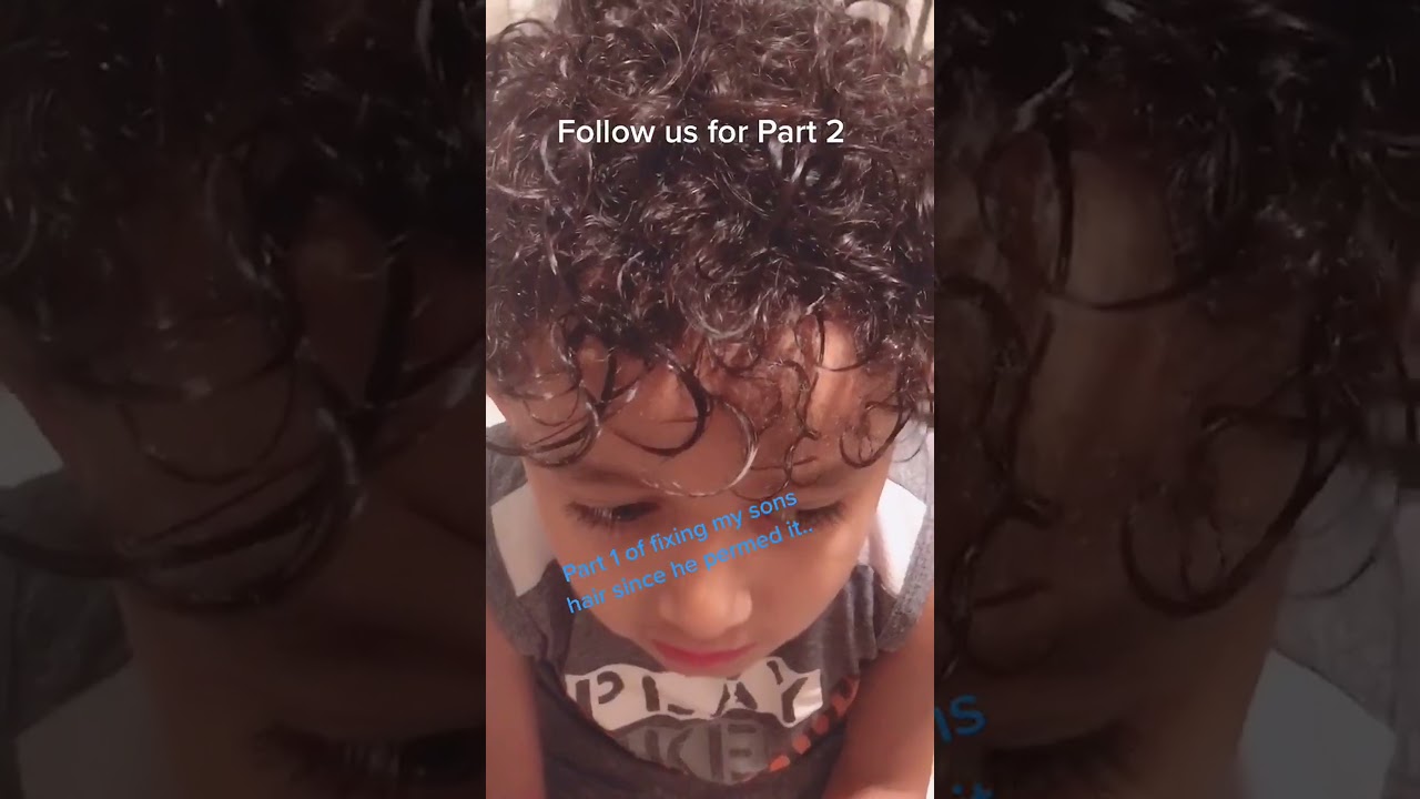 Curly Hair Care for Kids: Repairing Damage After Perm#curlyhair #haircare #kidsHair