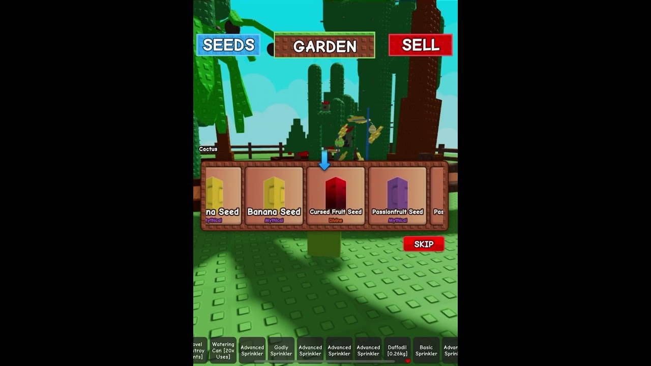 Cursed Fruit in Grow a Garden 🤩 #growagarden