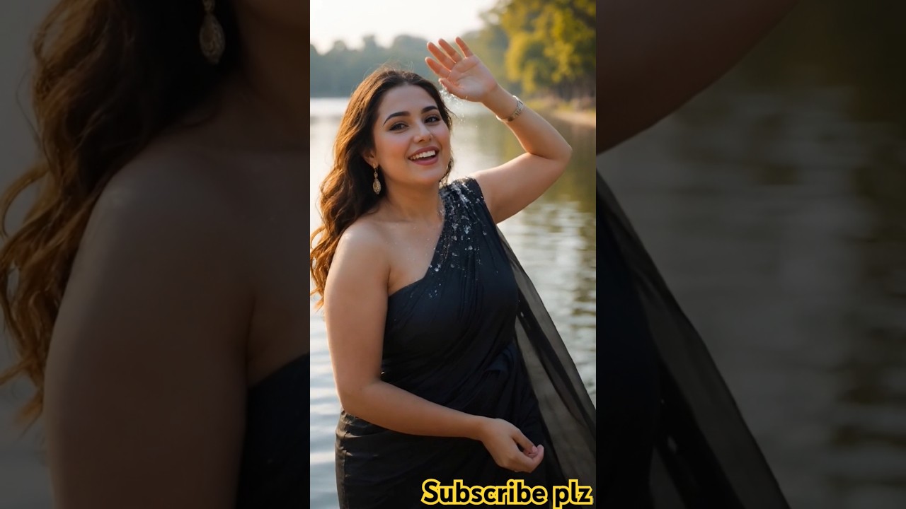 Curvy Dubai Princess Look 👑✨ | Plus Size Glam That Turns Heads! 💖#RoyalVibes #trending #dubai #saree