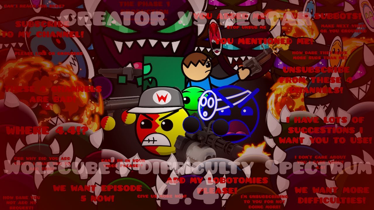 Custom Geometry Dash Difficulty Faces (Version 4.4) (You've all waited for this...)