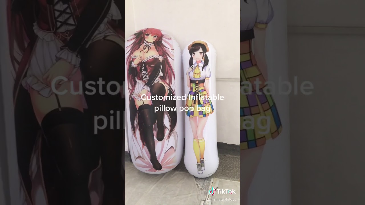 Customized inflatable anime pillow with sph hole SPH穴でカスタマイズされた膨張可能なアニメ枕