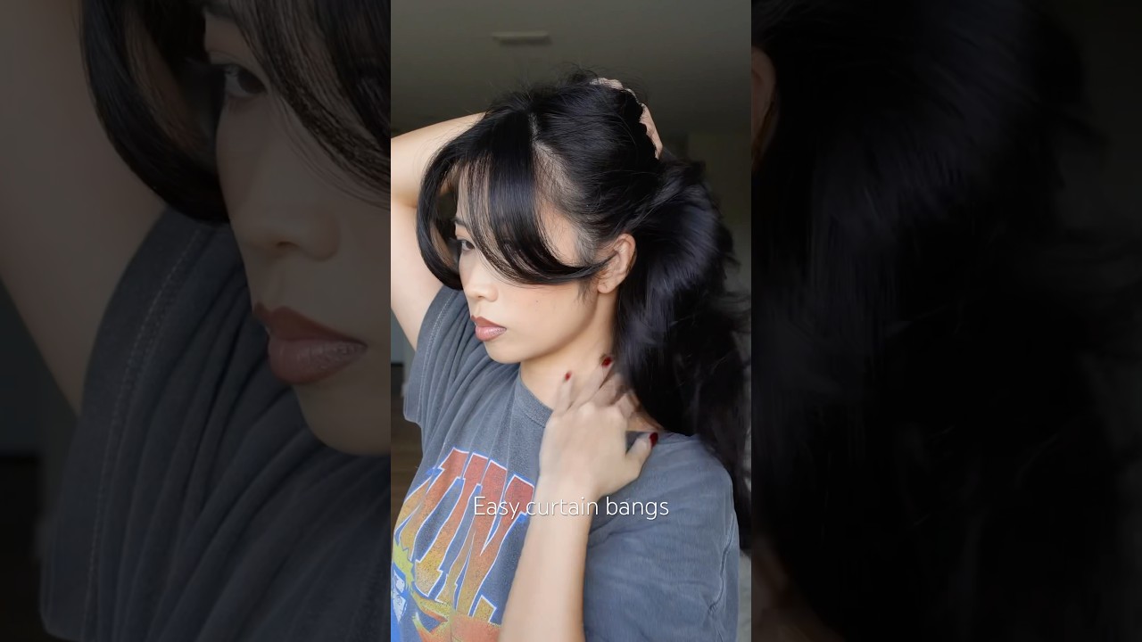 Cut curtain bangs with me
