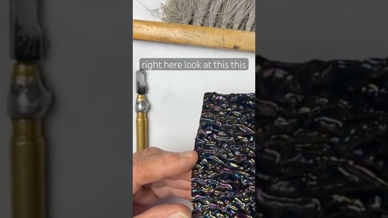 Cut Heavy Rippled  Iridized Glass PART 1