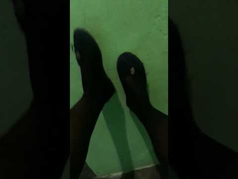 Cute blue flats with stockings