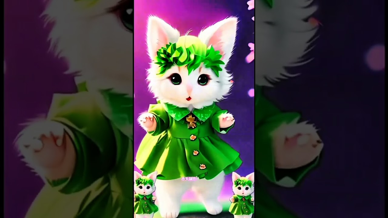 Cute cat dence 😽// #shorts #ytshorts #trending #aicat #viralshorts #dence #song #0121