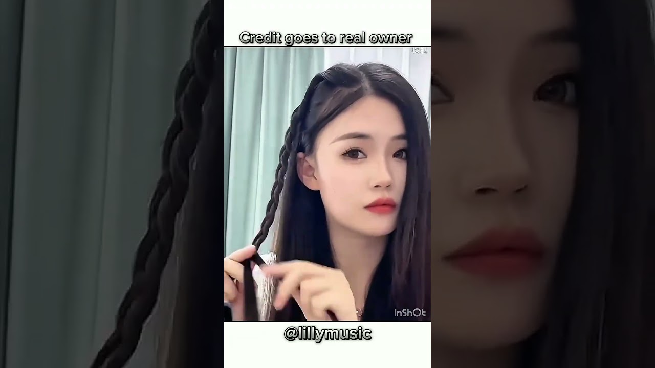 Cute korean hairstyle for school🥀 #trending #korean #hairstyle #cute #fypviral #ytshorts #ytviral