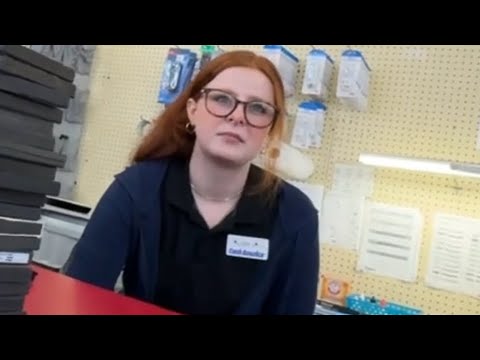 Cute Redhead Teen with glasses checks me out!!!!