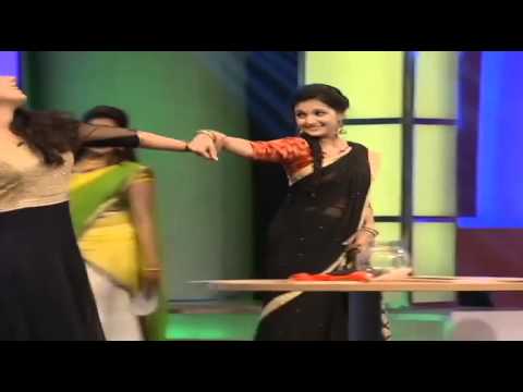 Cute Saranya Mohan First Time Navel Show
