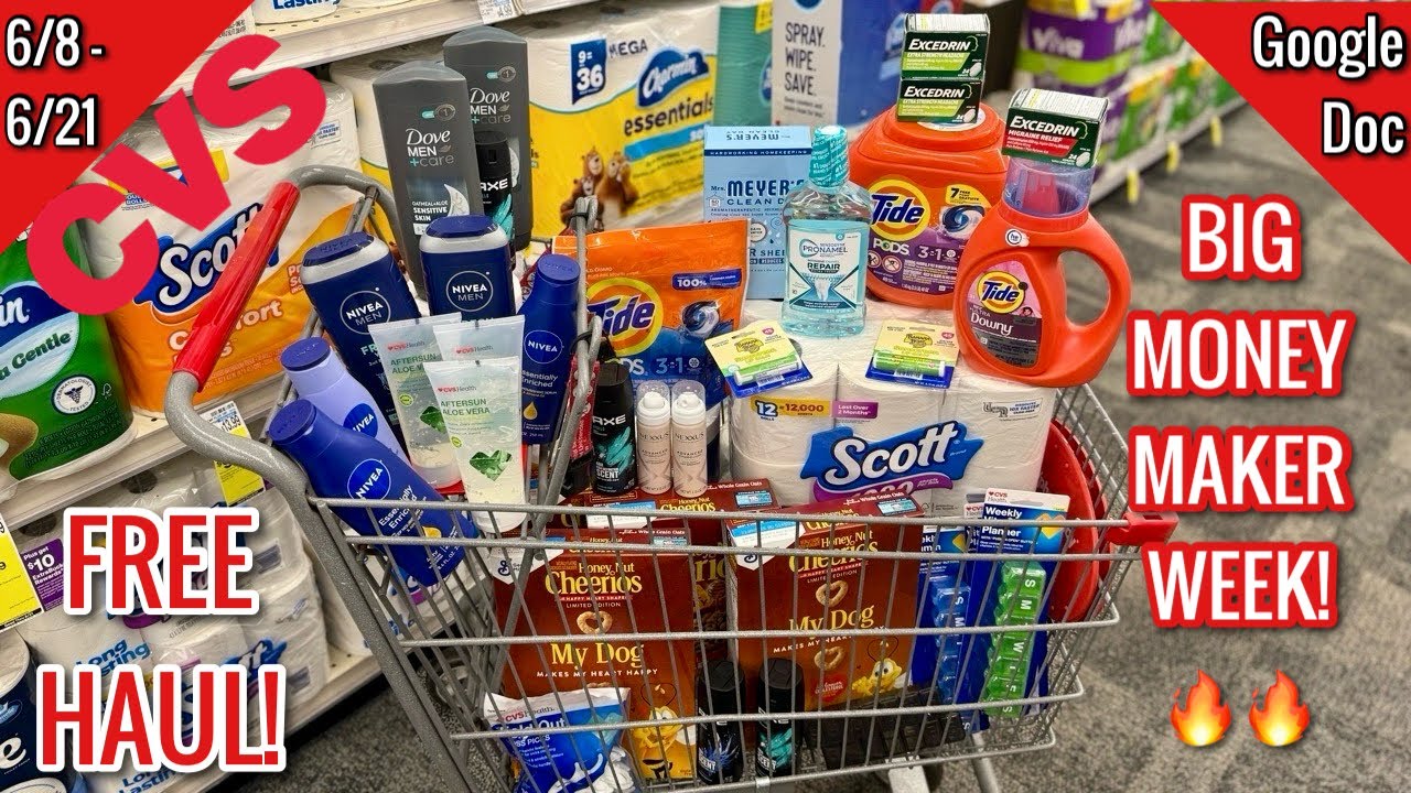 CVS Free & Cheap Coupon Deals & Haul |6/8 - 6/21| BIG MONEY MAKER WEEK! 🙌🏾|  Learn CVS Couponing