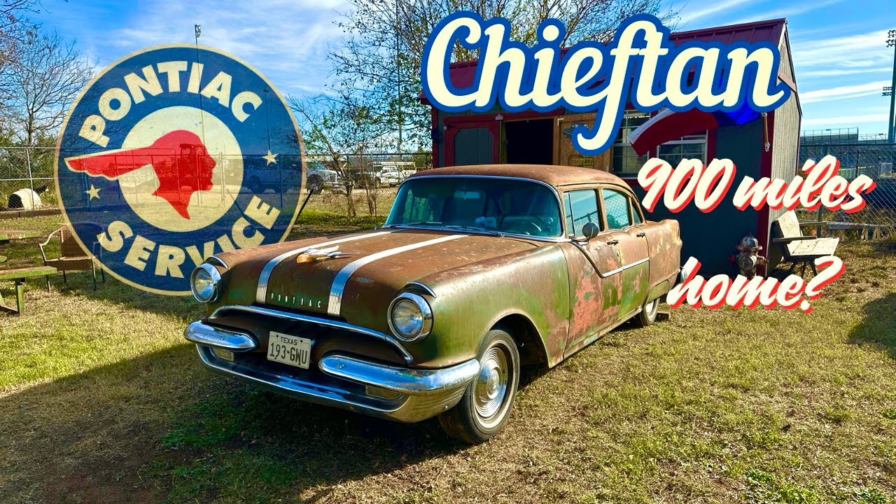 Dad & son buy 1955 Pontiac, FIX it and attempt to drive 900 miles home- SITTING 42 years!