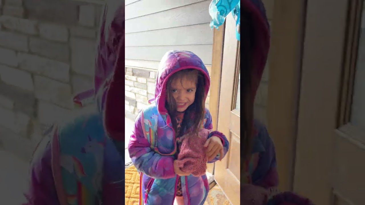 Dad Jump Scares Little Girl As She Came Home From School