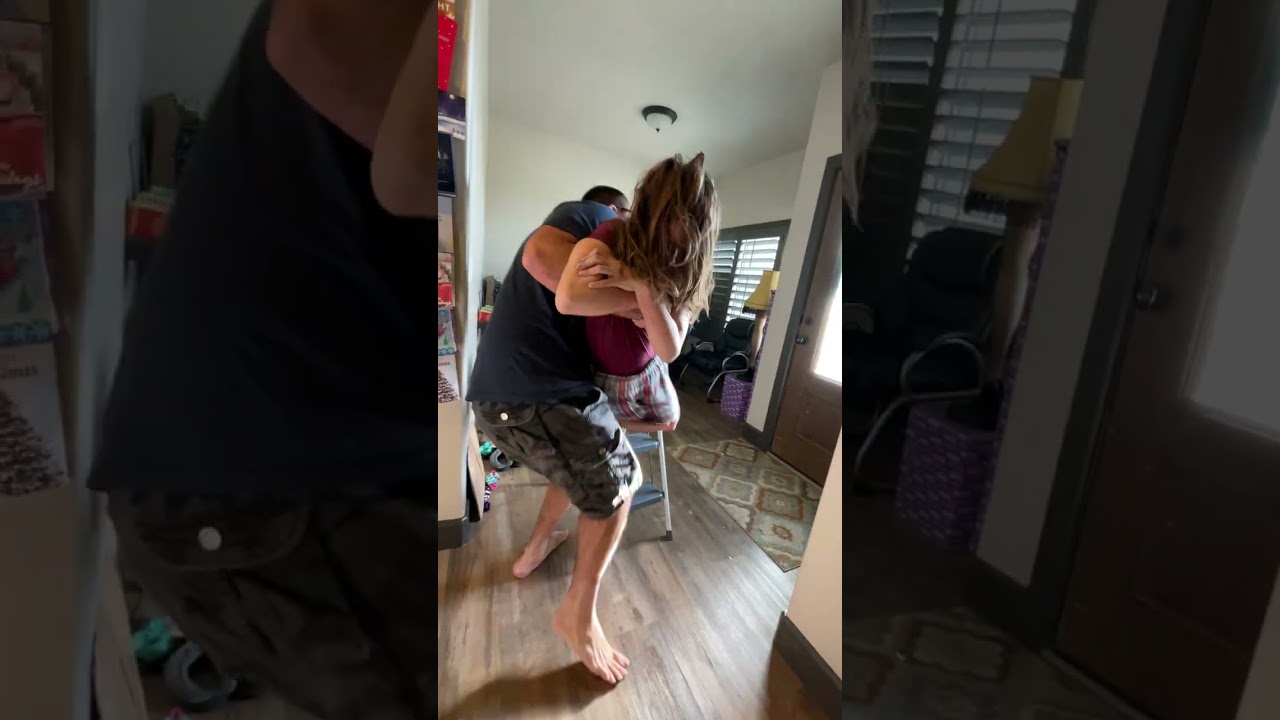 Dad Saves Teenage Girl Who Got Stuck In A Stepstool