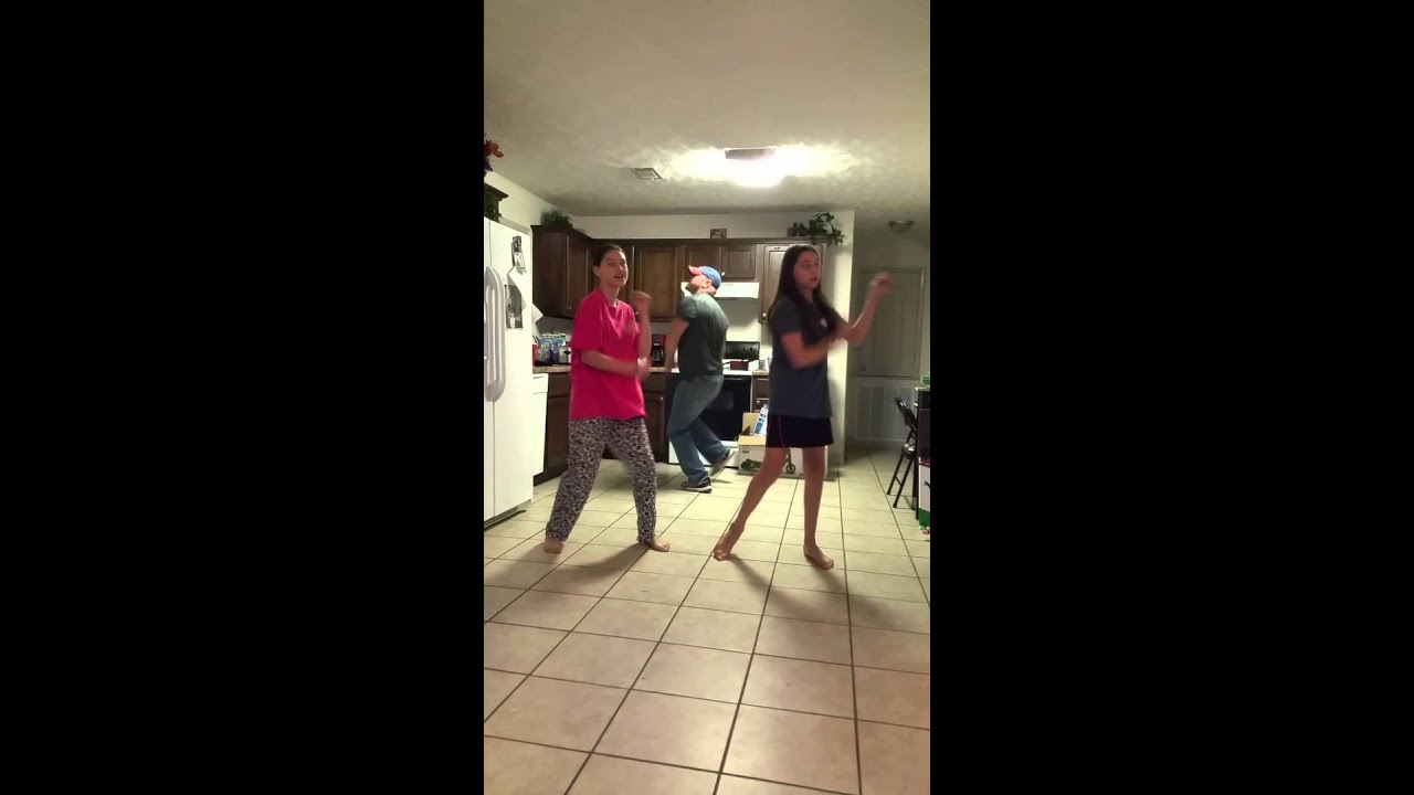 Dad surprises kids.