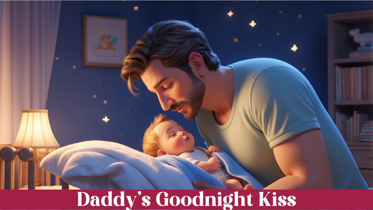 Daddy’s Goodnight Kiss | 30 Min Soothing Baby Lullaby for Sleep 🌙✨