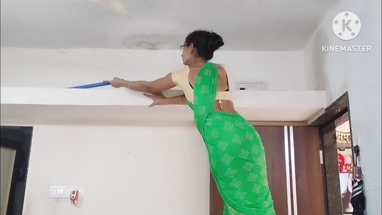 daily cleaning in saree 🧹 vlog|💞saree vlog 💞|#vlogwithsangeeta
