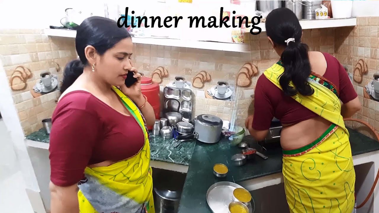 Daily Routine Work in night _ dinner making