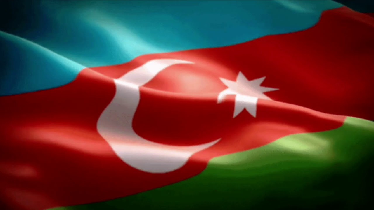 Dalğalı Azərbaycan bayrağı ( fon üçün 🇦🇿 )