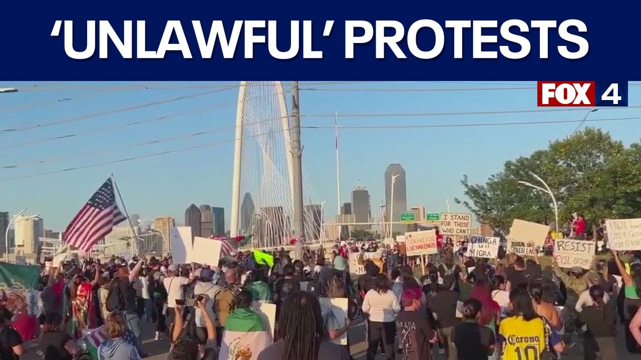 Dallas anti-ICE protests declared unlawful