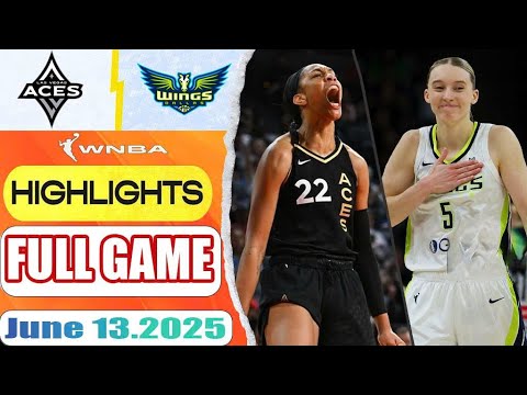 Dallas Wings VS Las Vegas Aces Full Game Highlights June 13, 2025 WNBA Commissioner's Cup