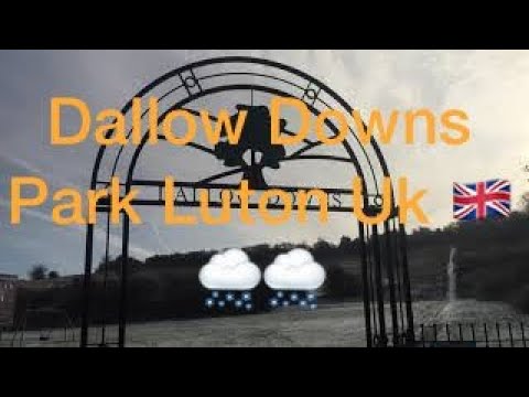 Dallow Downs Park In Luton Uk Beautiful  View of Snowed 🌨🌨